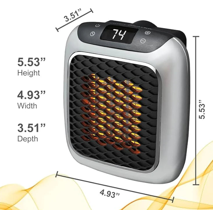 Warmify™800W Wall-Mounted Electric Portable Heater