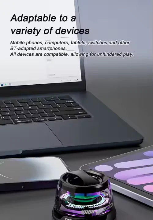 G200 Mini Magnetic Bluetooth Speaker RGB Lights & Magnetic Base