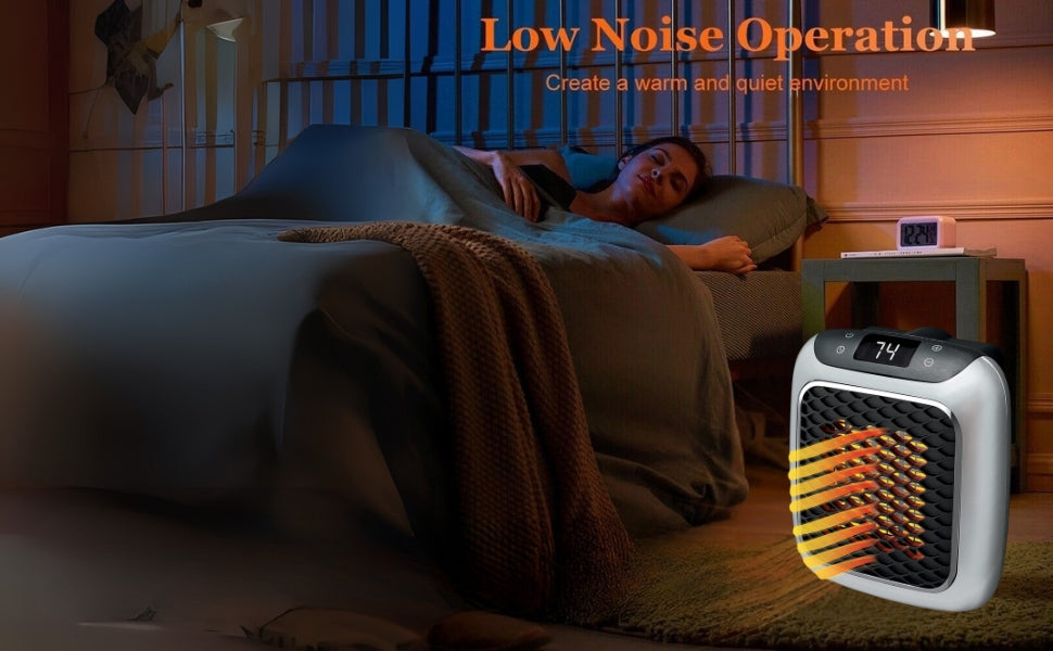 Warmify™800W Wall-Mounted Electric Portable Heater