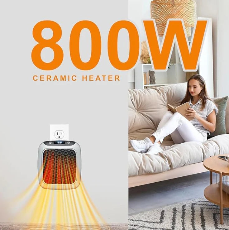 Warmify™800W Wall-Mounted Electric Portable Heater