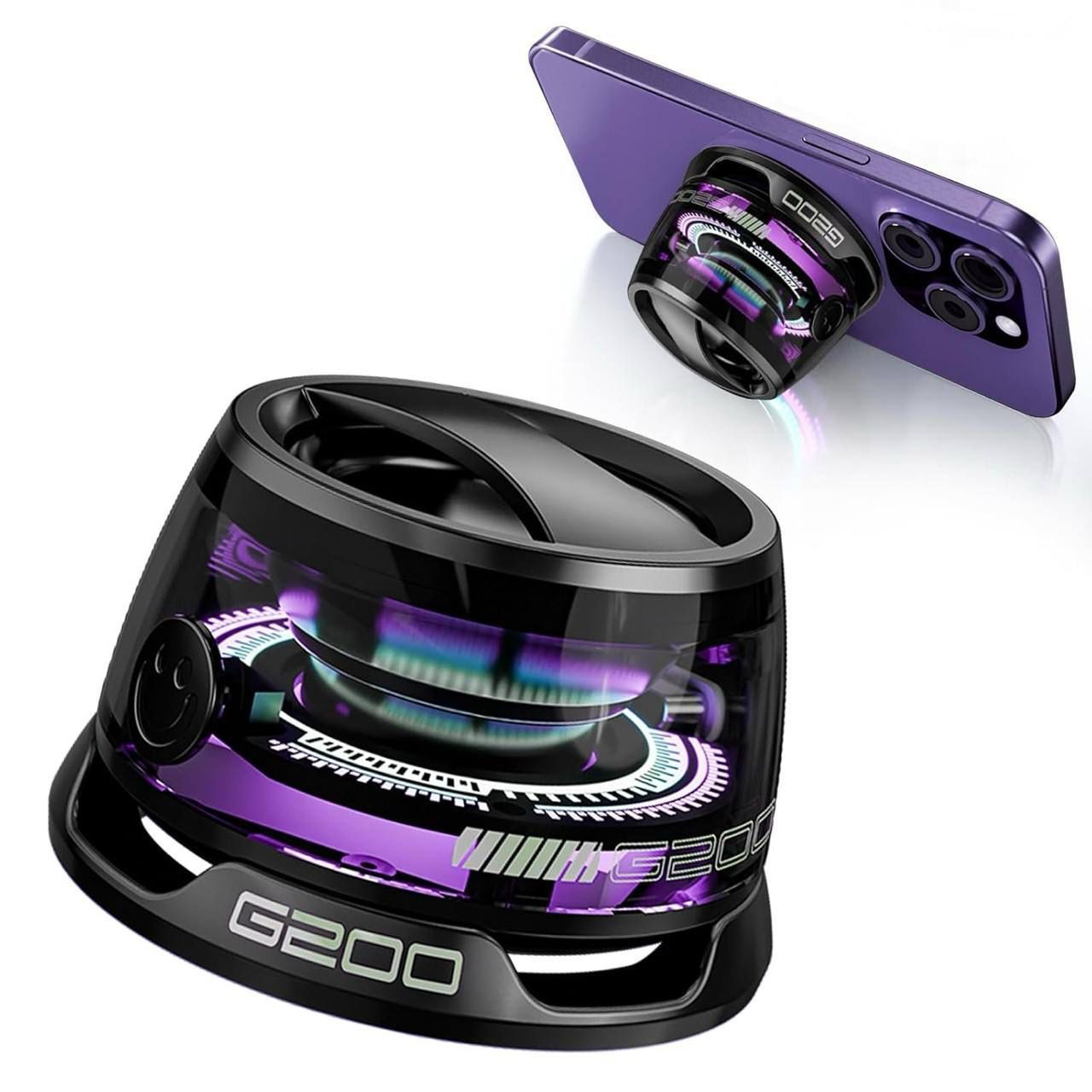 G200 Mini Magnetic Bluetooth Speaker RGB Lights & Magnetic Base